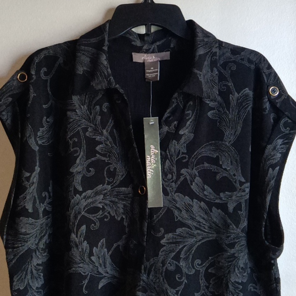 Olivia & Martin black blouse